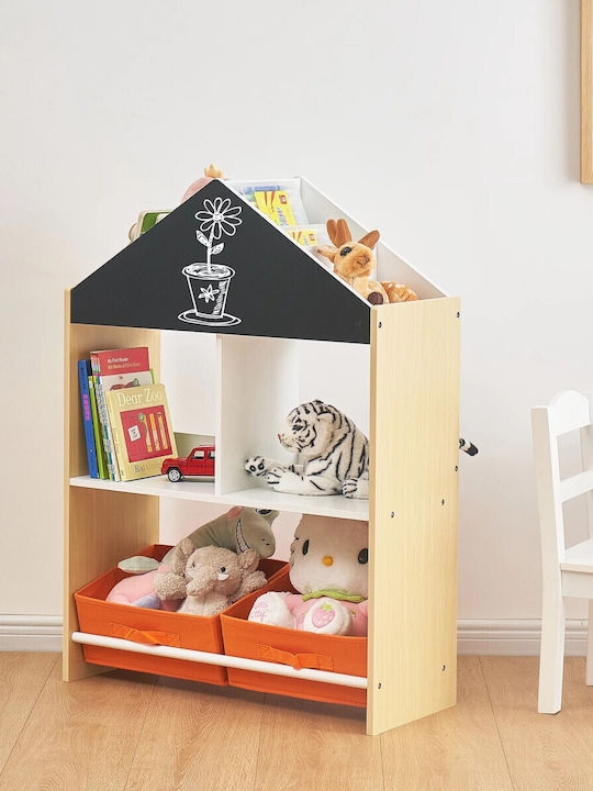 Sistem de Depozitare Jucării din Lemn Negru 62.4x26.5x90cm 1buc