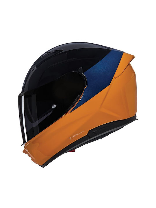 Nolan N60-6 342 Orange / Black / Deep Blue Мотоциклетна каска Full Face ECE 22.06 с Sunvisor