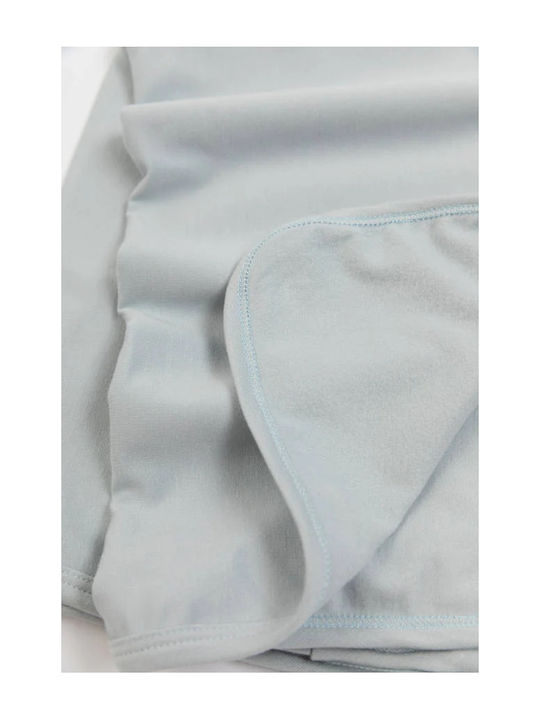 Bamboom Decke Wickeltücher für Kinderzimmer Bamboo Blau 75x100cm