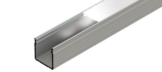 Anodized Silver Led Surface Mount Aluminum Profile 2010mm 16x16mm