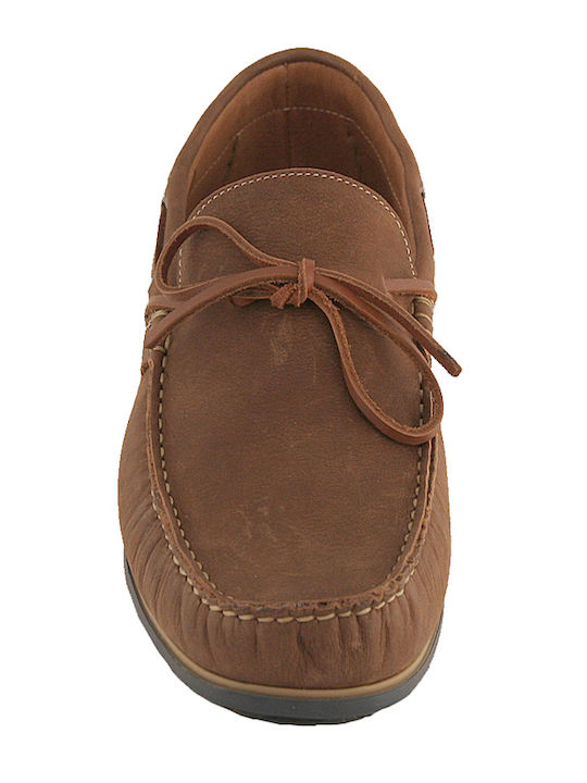 Leder Herren Mokassins in Braun Farbe
