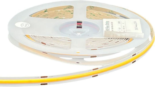 LED Strip 24V Warm White Light 5m Type COB with Power Supply