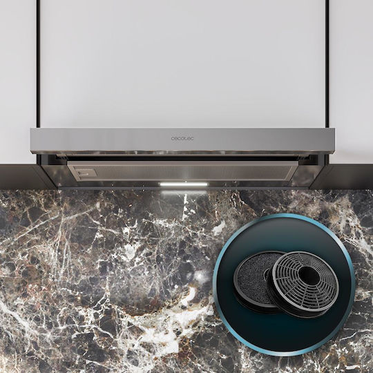 Cecotec Bolero Flux TLM 603500 Συρόμενος Απορροφητήρας 60cm Inox