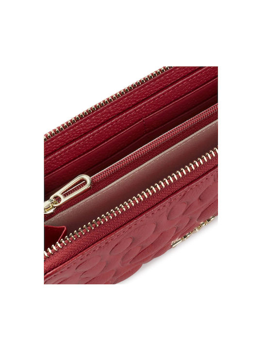 Large Leather Women's Wallet Red