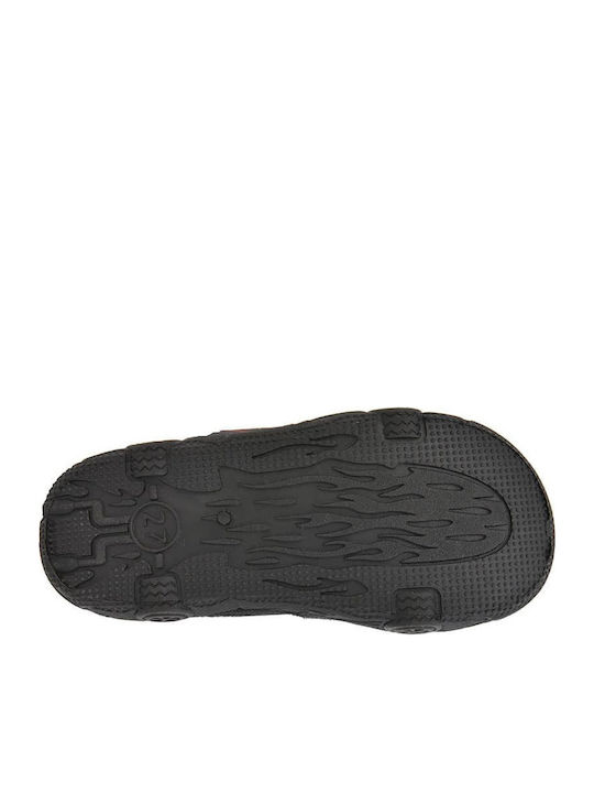 Kids Slippers Boots Black Cars