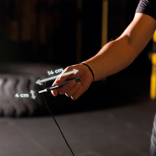 Cecotec Επαγγελματικό Σχοινάκι Drumfit Speed Rope Ατσάλι Εργονομικές Λαβές Προπονήσεις Υψηλής Έντασης Ρυθμιζόμενο 300 Εκ Σύστημα Smoothbearing 360º Cec-07130