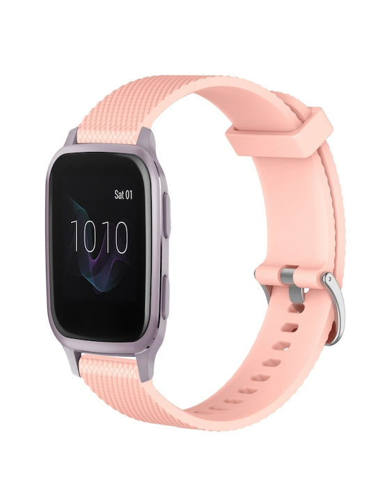 Garmin Venu 2 Plus 20mm Diamond Textured Silicone Band Ροζ