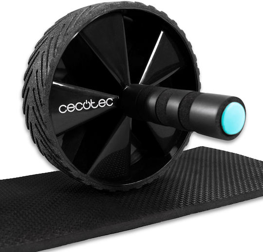 Cecotec Коремно колело Drumfit Ab Wheel с гумено покритие, неплъзгащи се дръжки + EVA постелка Cec-07124