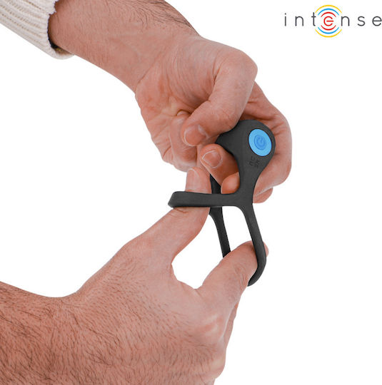 Intense Vibrating Ring Cock Silicone Black D-242062