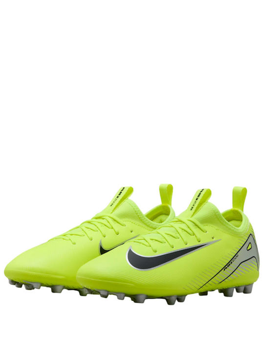 Παιδικά Ποδοσφαιρικά Παπούτσια Jr Zoom Vapor 16 Academy Ag με Τάπες Κίτρινα