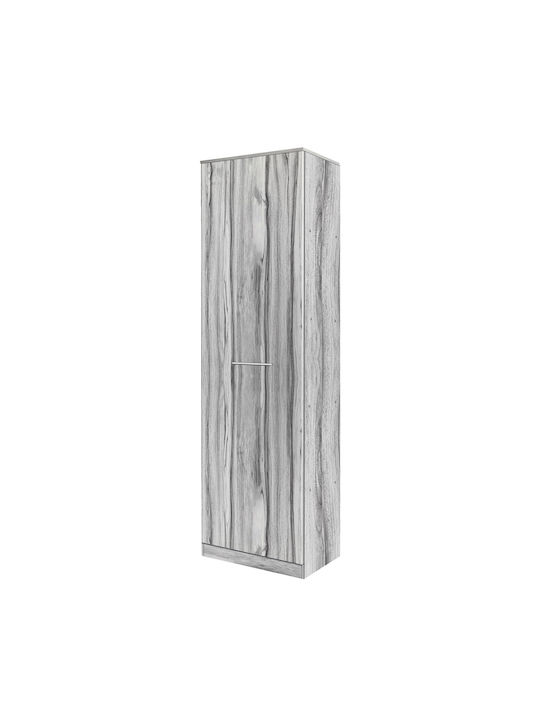 Einzeltür Kleiderschrank Margrete Grey 48x40x180cm
