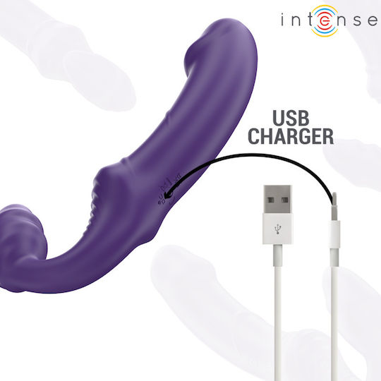 Intense Vibrator Dublu Cu Telecomandă 20cm Violet