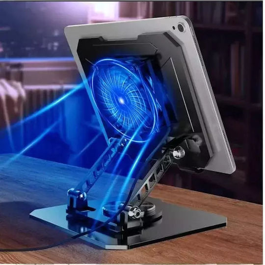Andowl Q-zj268 Βάση Στήριξης για Laptop με 1 Ανεμιστήρα Ασημί