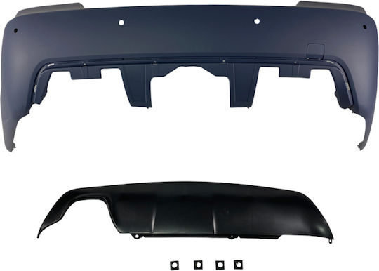 Heckstoßstange BMW E60 Limousine M Paket Design Parktronic Öffnungen 18mm