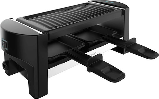 Cecotec Raclette Cheese & Grill 3200 Επιτραπέζια Ηλεκτρική Ψησταριά Raclette Αυλακωτής Πλάκας 320W Ανοξείδωτη 20x10εκ.