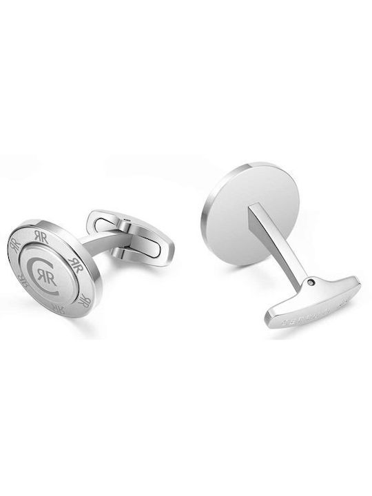 Cerruti Cufflinks of Steel Silver