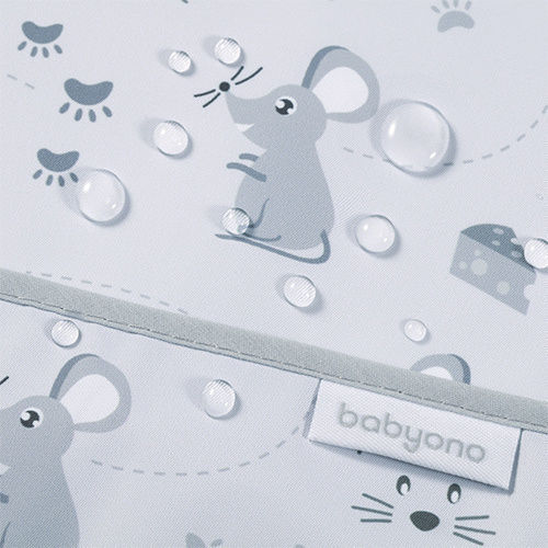 Babyono Forest Αδιάβροχη Ποδιά Πλαστική με Αυτοκόλλητο & Τσέπη Forest για 24 m+
