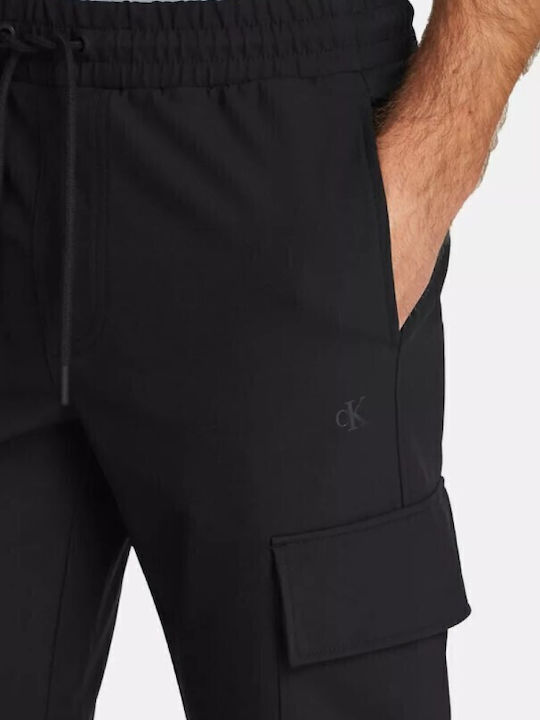 Cargo Pantaloni de trening cu Elastic Negru
