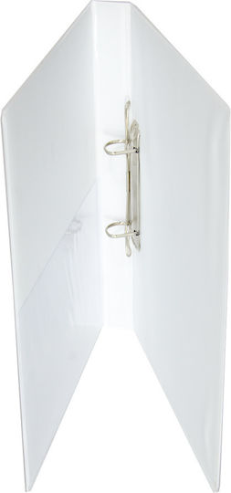 Exas Paper Clipboard with 2 Rings for Paper A4 White 1pcs
