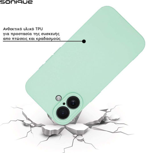 Husa din silicon My Colors Sonique pentru Vivo Y74s Vivo Y76 5G Mentă