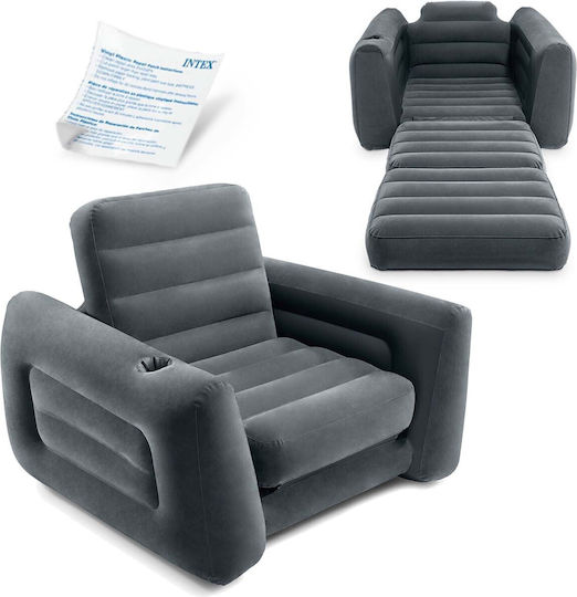Intex Aufblasbarer Sofa Grau 224cm