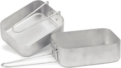 Mil-Tec Aluminum Canteen for Camping 2pcs 1000ml