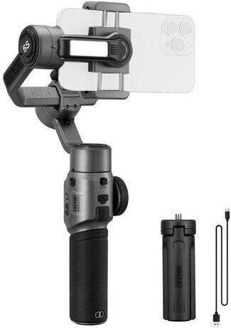 Zhiyun Smooth 5S Phone Gimbal with 3 Axis Stabilization and 24 Operating Hours Gray