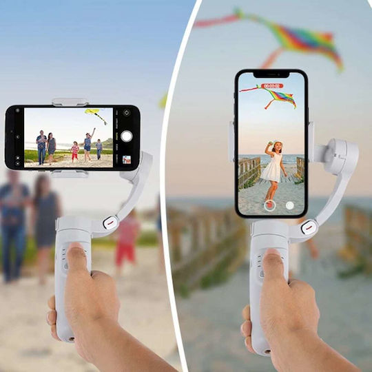 Techsuit M1 Gimbal за мобилни телефони с 8 часа работа Сив