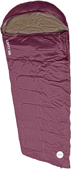 Campo Sleeping Bag Μονό 2 Εποχών Lofty 200 Red