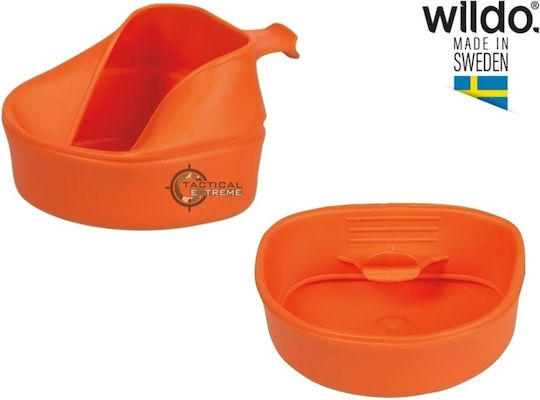 Wildo (Sweden) Fold-A-Cup Ποτήρι για Camping Πορτοκαλί Πτυσσόμενο Φλιτζάνι 200ml 200ml