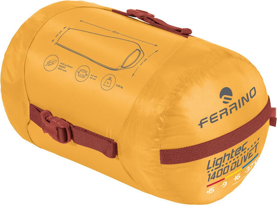Ferrino Sleeping Bag Μονό Lightech Yellow