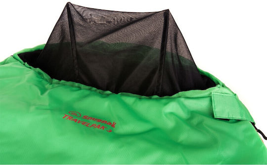 Snugpak Sleeping Bag Μονό 2 Εποχών Υπνόσακος Travelpak 3 Emerald Green