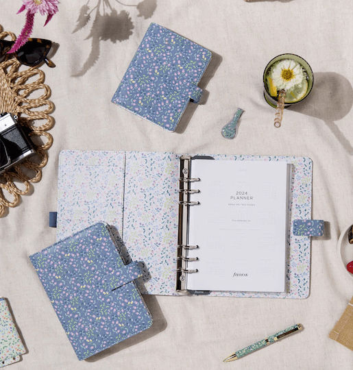 Filofax Θηκη Pkt Meadow Blue Σημειωματάριο Μπλε