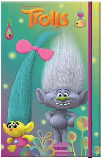 Gim Trolls Carnet A6 Cu dungi cu Elastic (desene și modele diverse) 345-20460