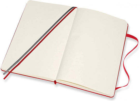 Moleskine Μπλοκ Σημειώσεων Bullet 400 Φύλλων με Λευκές Σελίδες με Σκληρό Εξώφυλλο Κόκκινο