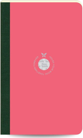 The Writing Fields Smartbook Σημειωματάριο A5 Ριγέ Ροζ