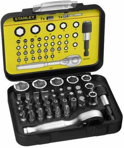 Stanley Set Ratchet 1\4" 39pcs