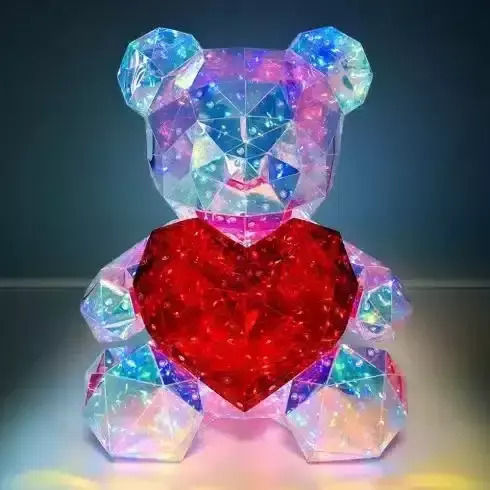 Bärenherz LED Tischlampe 30x25cm