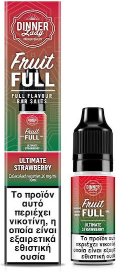 Dinner Lady Έτοιμο Υγρό Αναπλήρωσης Fruit Full Strawberry 20mg 10ml