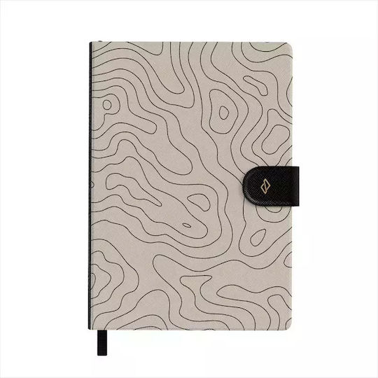 Burga Notizbuch A5 Geregelt Beige