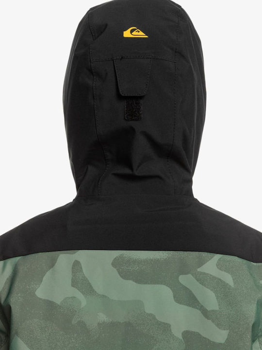 Mission Waterproof Kids Casual Short Jacket with Hood Green