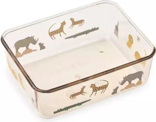 Liewood Ako All Together Plastic Kids Food Container 0.3 Litre Beige 13 x 10 x 4.5 cm