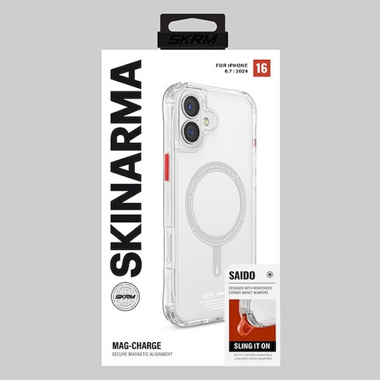 Skinarma Back Cover Σιλικόνης / Πλαστικό Διάφανο (iPhone 16 Plus)