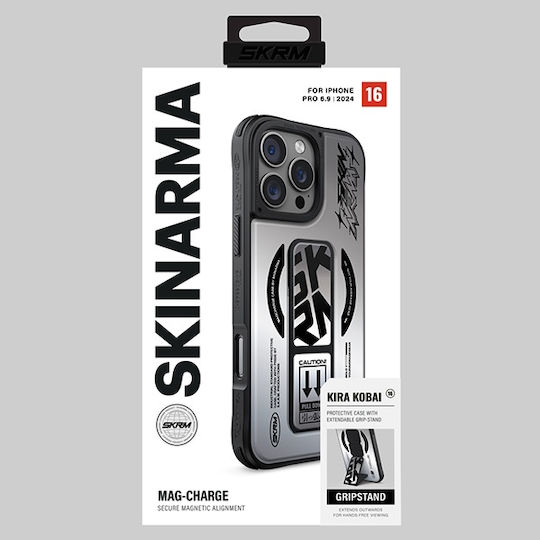 Skinarma Back Cover Plastic Argintiu (iPhone 16 Pro Max)