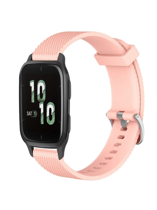Garmin Forerunner 645 Music 20mm Diamond Textured Silicone Band Pink