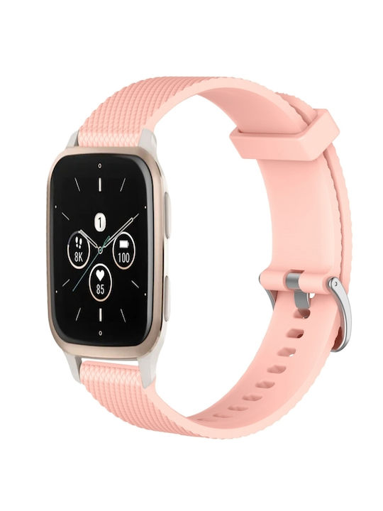 Garmin Forerunner 645 Music 20mm Diamond Textured Silicone Band Pink