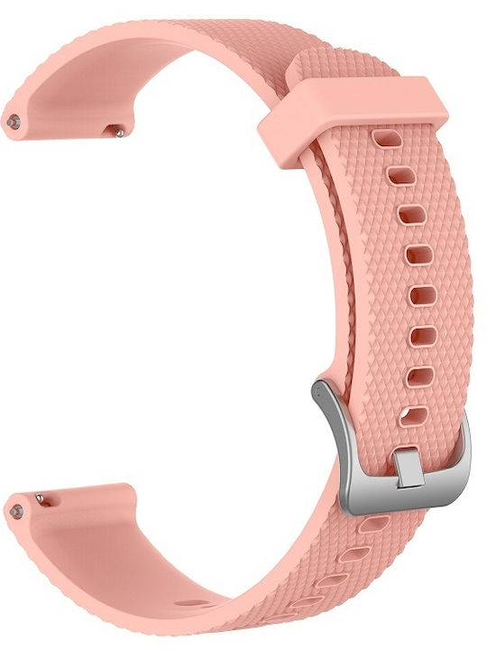 Garmin Forerunner 645 Music 20mm Diamond Textured Silicone Band Pink