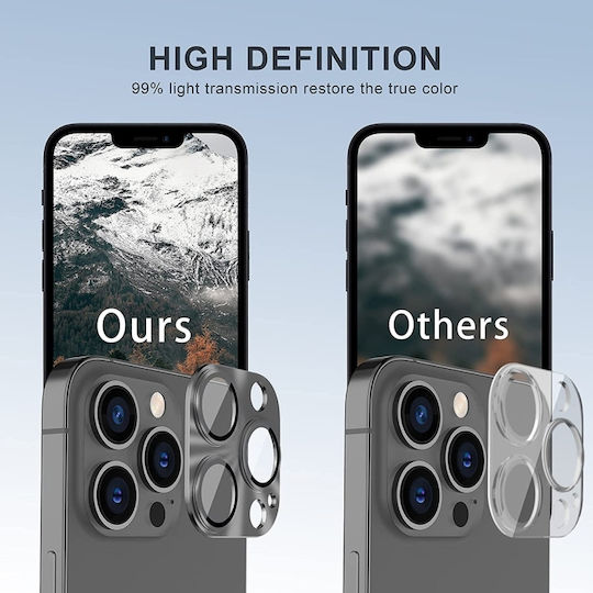 Camera Protection Tempered Glass Black for the iPhone 16 Pro / 16 Pro Max
