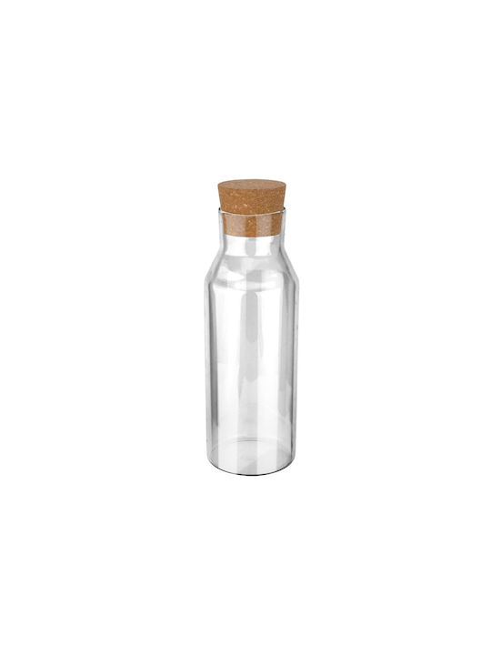 Estia Water Bottle Glass with Cork Transparent 1200ml Estia Water Bottle Glass with Cork Transparent 1200ml