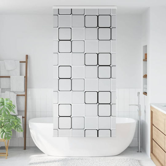 vidaXL Fabric Shower Curtain Roller 80x240cm